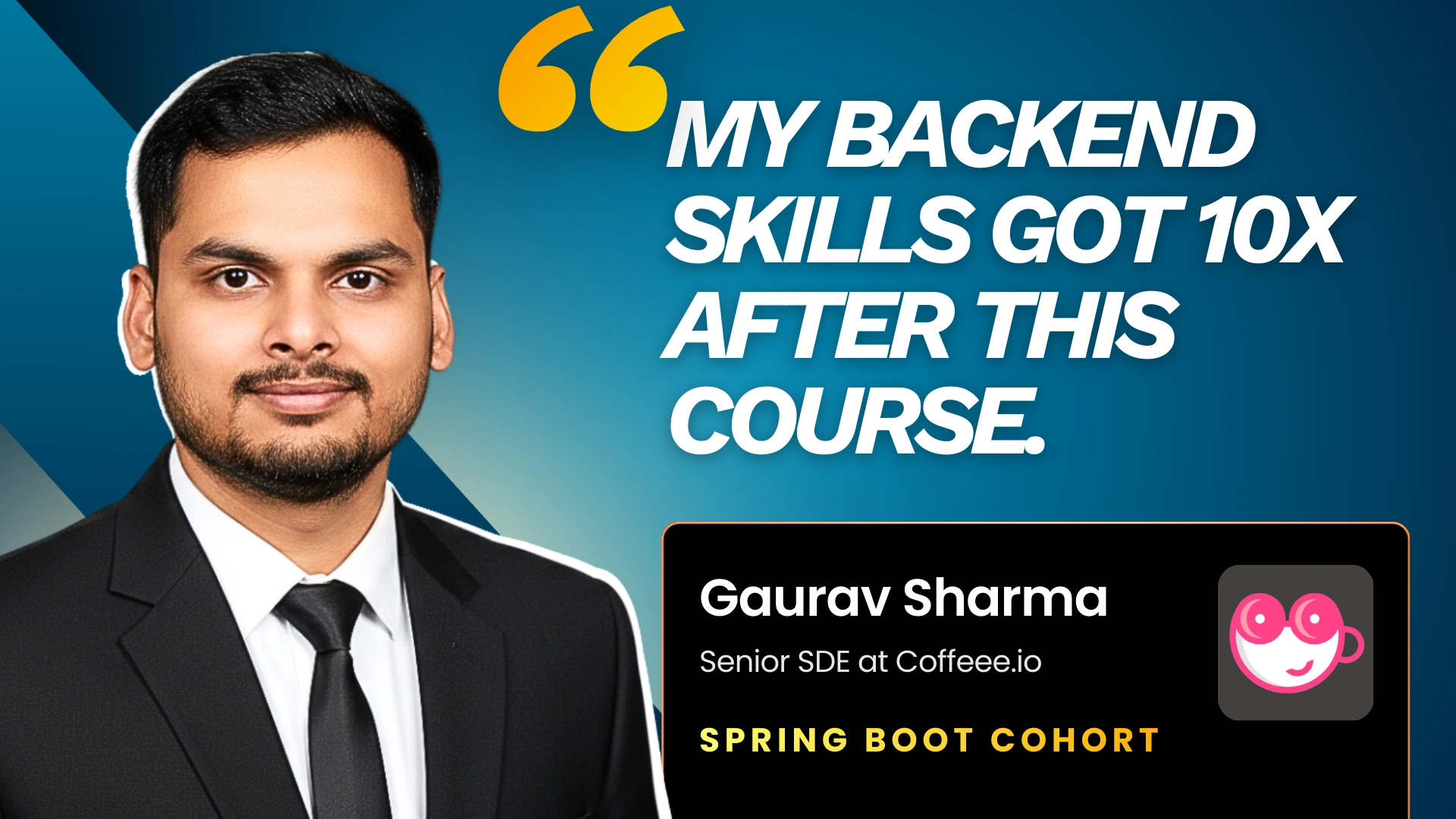 Gaurav Sharma Testimonial